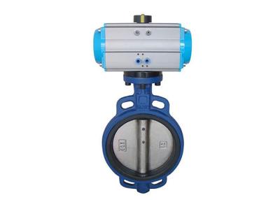 China BGTWA Modulating Wafer Rubber Seal Pneumatic Butterfly Valve for sale