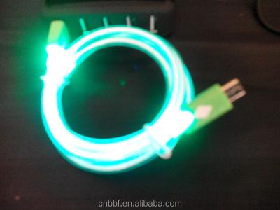 China Mobile Phone Glow in Dark USB Cable for iphone 5/6 for sale