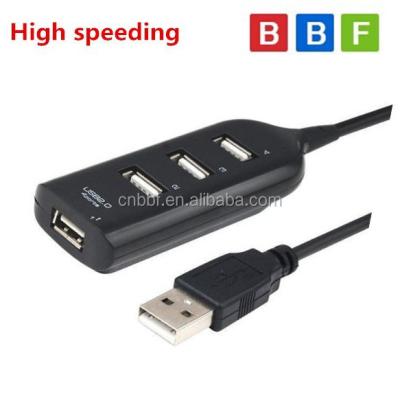 China 4 USB 2.0 High Speed ​​Mini Port HUB Adapter For Laptop PC 480Mbps BBF---H01 for sale