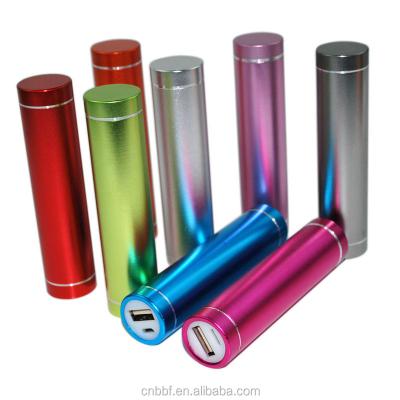 China All Tube Portable Cell Phone Mini Cylinder Shape Power Bank 2600mah for sale