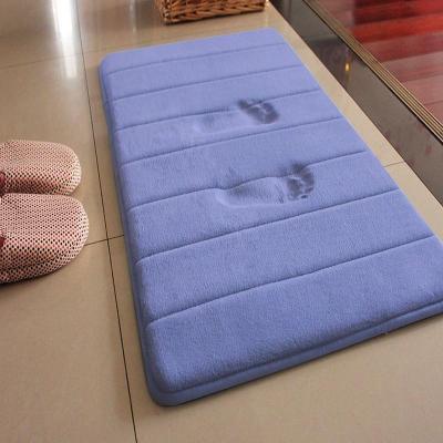 China Thick Absorbent Floor Bathroom Bedroom Door Floor Bathroom Sponge Morden Memory Floor Mat Non-Slip Mat for sale