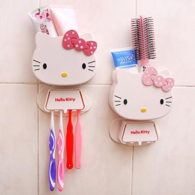 China Cartoon Cat Toothbrush Stored Main Holder, Bathroom Toothbrush Storage Box for sale