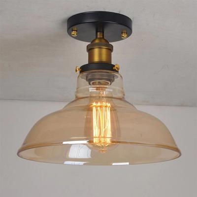 China Retro modern industry attic glass ceiling lamp simplicity cloakroom balcony hallway lamp porch light for sale