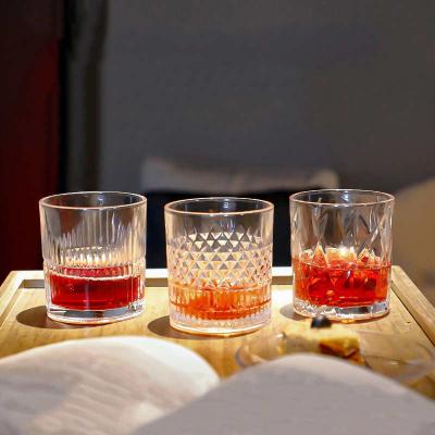 China Modern whiskey CIA crystal glass European beer glass thickened whiskey glass-glass border glass for sale