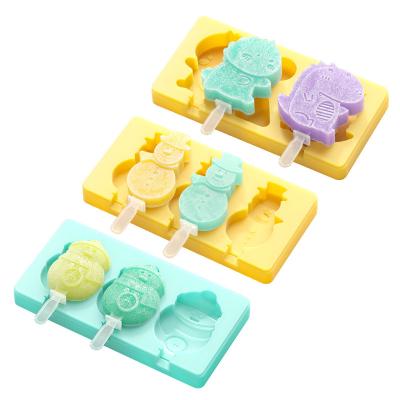 China Viable Creative Silicone Ice Cream Mold Cartoon DIY Ice Cream Mold Animal Spot Wholesale for sale