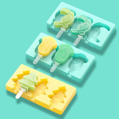 China Viable Creative Silicone Ice Cream Mold Cartoon DIY Ice Cream Mold Animal Spot Wholesale for sale