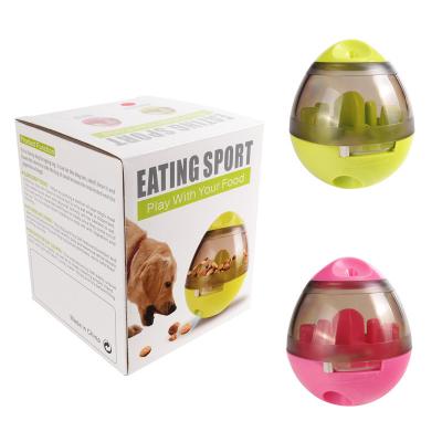 China Viable Interactive Dog Toys Squash Shape IQ Food Ball Toy Smarter Food Dogs Treat Dispenser For Dogs Cats Playing Pets Exercising Supply for sale