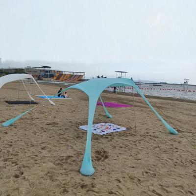 China 2022 Amazon Hot Sale Beach Canopy Tent Extended Type Outdoor Beach Tent UPF 50 for sale