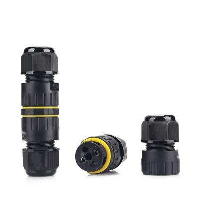 China IP68 M25 Outdoor Led Silicone Ring 2 Underground Nylon Terminal 3 Pin Waterproof Electrical Connector for sale