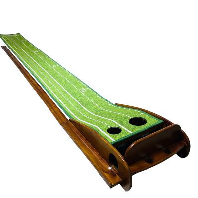 China Professional Hot Selling Perfect Putting Pad Practice Auto Alignment Return Track Perfect Indoor Golf for sale