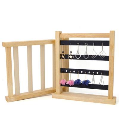 China Special Durable Hang Style Wood Earring Jewelry Display Stand For Jewelry Store for sale