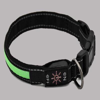 China Pet Collar Classic Dog Cat Collar Solid Colors Dog Viable Customs Lead Reflective Collars for sale