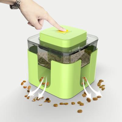 China Square Box Automatic Slower Bowl Driver Dog Toys Puzzle Pet Anti Slip Food Storage Box Without Power for sale