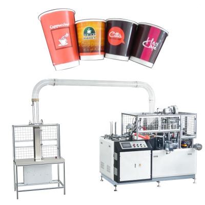 China High Quality Hotels Double Cam Open System PE Coated Paper Cup Machine With Auto Collector for sale