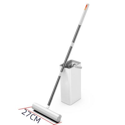 China Sustainable Newcomer SUYUAN House Cleaning Flat Broom With 2 Refill Broom Cleaning for sale