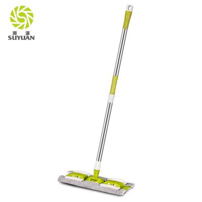 China Viable Design Quality Fine Strip Microfiber Flat Mop , Lazy Spray Mop for sale