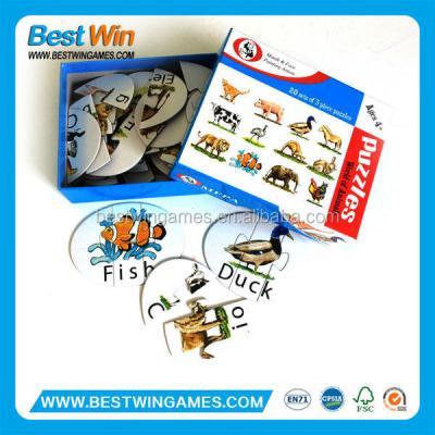 China 157g art paper /250g CCBN cardboard +600g or customized math games and puzzles for sale