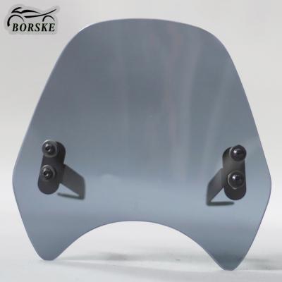 China PMMA Borske Factory Motorcycle Screen Cafe Motorcycle Windshield For Retro Windshield for sale