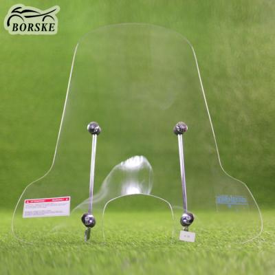 China Custom clear PMMA windshield motorcycle scooter windscherm windscreen for Kymco Racing King 180 for sale