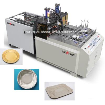 China Hotels 2 Output High Efficiency Paper Plate Disposable Tableware Making Machine Paper Tray Making Machine for sale