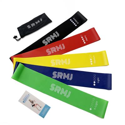 China Portable Heavy Duty Yoga Sport Resistance Loop Latex Exercise Bands With Custom Logo for sale