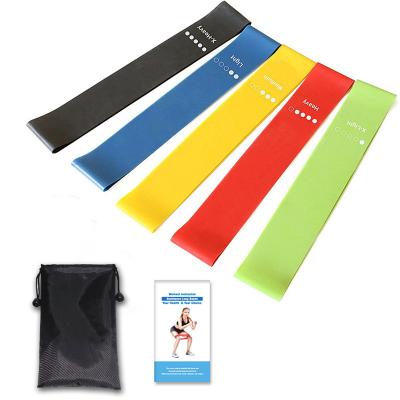 China Portable Eco Friendly 100% Latex Yoga Fitness Exercise Resistance Loop Bands With Custom Logo for sale