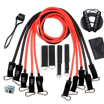 China Portable Band 12 Pcs 200lbs Orange Pull Up Resistance Bands Set for sale