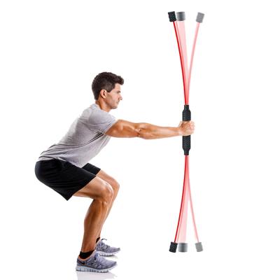 China Fiberglass deep muscle training fiberglass flexi swing bar gym jerk fitness for sale