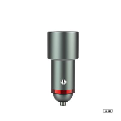 China Metal Fast Charging Gun Metal Usb Car Charger Electric Car Charger 3.0 Fashionable Fast Charger For Smartphones for sale