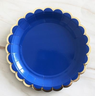 China Eco - Friendly Fast Food Paper Plates With Printing Customized Party Decoration Food Plates for sale