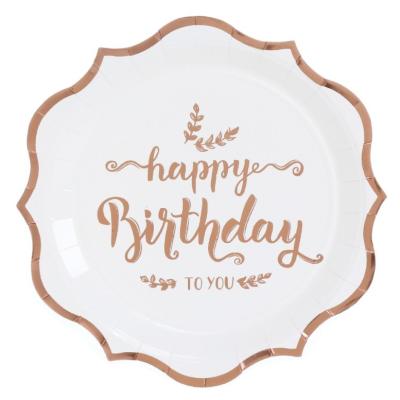 China The eco-friendly design than your own floral paper plate vintage paper plate for birthday party for sale