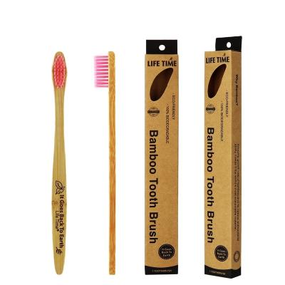 China Quality Toothbrush Bamboo Adult Toothbrush Biodegradable Manual Type Toothbrush for sale