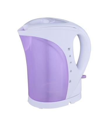 China Large transparent water window and cordless water quickly boiled plastic kettle with overheating to protect for sale