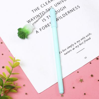 China Fun Natural Simulation Pen Student Cartoon Pendant Neutral Plant Pendant Neutral Pen for sale