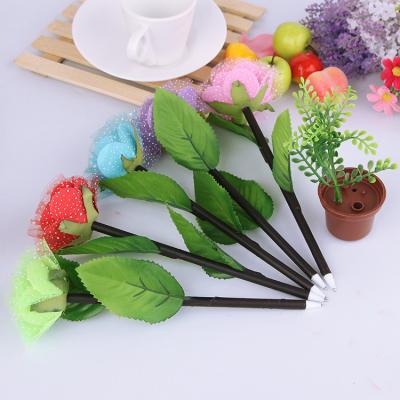 China 100% Environmentally friendly Korean creative stationery decoration office flowers Pen Carnation Potted Ballpoint pen for sale