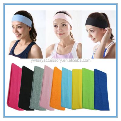 China Wholesale fabric salon makeup headband, girls spa headband, women cotton sports headband for sale