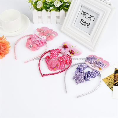 China Promotional Fabric Lovely Babies Hair Accessories Set For Gifts for sale