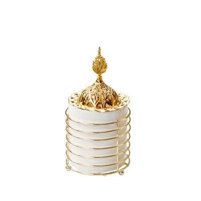 China Middle East Dali Hot Selling High Quality Portable Oud Censer with Metal Cover for sale