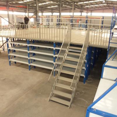 China Corrosion Protection Garage Storage Shelving Warehouse Mezzanine Pallet Rack System for sale