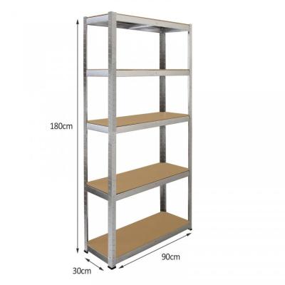 China Corrosion Protection Aceally Light Duty Warehouse Boltless Metal Shelving Rivet Bolt Free Shelf Shelving for sale