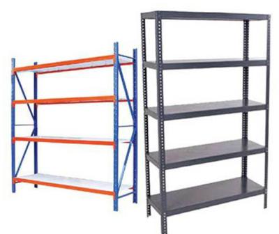 China Suitable for Good Quality Outdoor Warehouse Storage Slotted Corner Shelving System for sale