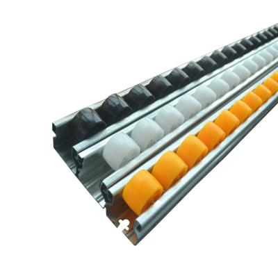 China Factories ; flow conveyor system; Conveyor's Pallets Flow Rack Wheel Slider Curtain Roller Etc. roller track tracks gliders for sale