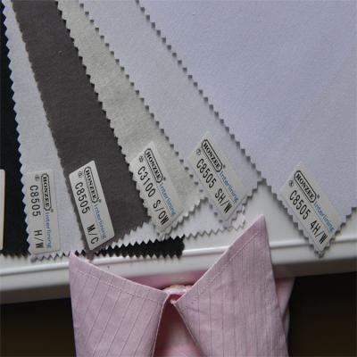 China Textiles Adhesive Collar Interlining Cotton Fabric For Shirts Or Cuff for sale