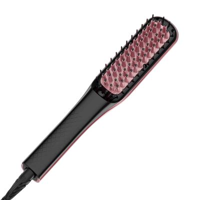 China Ceramic RV Hair Straightening Brush Private Label 3 in 1 Brush Ionic Personalized Hair Brush Global Patent for sale