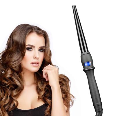 China LCD Display Hair Curler Magic Wand Hair Curler Ceramic Professional Automatic Curling Stick for sale