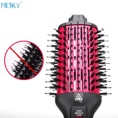 China Mesky 1000W Step Hair Dryer and Volumizer Airbrush Hot Blow Brush Ionic Hair Dryer Brush for sale