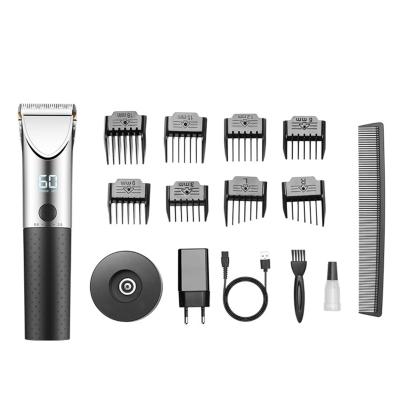 China RV Professional Hair Clippers Cordless LCD Display Hair Trimmer For Men Hair Cutter Machine for sale