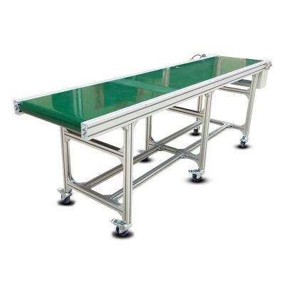 China Heat Resistant OEM Agriculture Roller Custom Industrial Conveyor Belt System Green PVC Belt Conveyor Efficient Assembly Line for sale