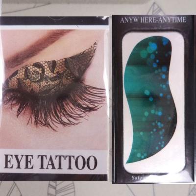 China Beautiful temporary butterfly eye tattoos temporary artificial eyeline tattoo eyes sticker for wholesale for sale