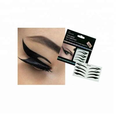 China Waterproof Fox Shape Temporary Magic Instant Eyeshadow Eyeliner Stencil Sticker Eyeliner Eye Makeup Stickers for sale